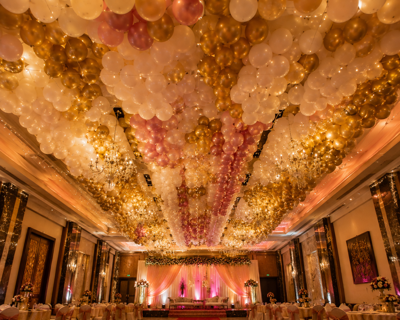 Ceiling Balloon Decoration